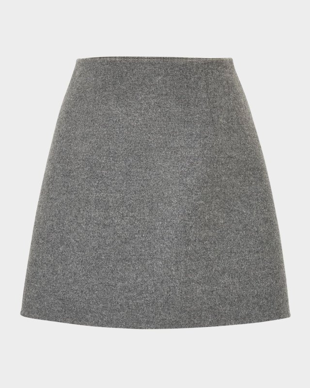 Virgin Wool Mini Skirt